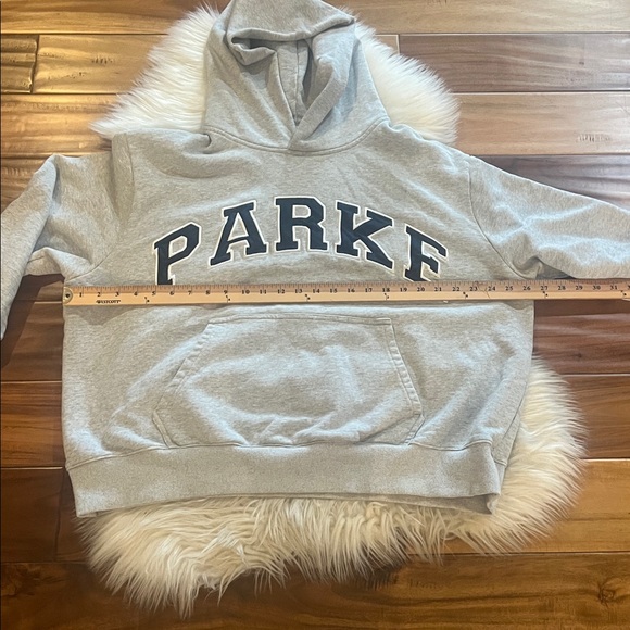Grey Parke Varsity Hoodie Sz L/XL - Picture 5 of 12